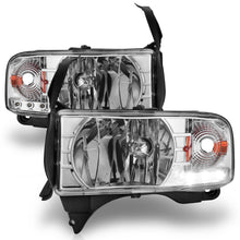 Load image into Gallery viewer, ANZO USA 111206 Crystal Headlight Set for Select Dodge Ram 1500, Dodge Ram 2500, Dodge Ram