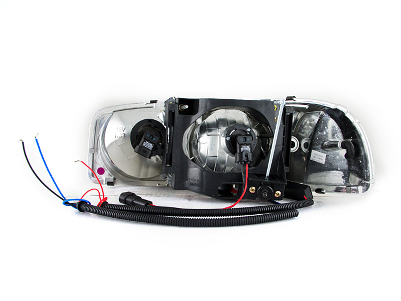 ANZO USA 111207 Crystal Headlight Set w/Halo for Select GMC Sierra 1500, GMC Sierra Classic, GMC Sierra HD, GMC Sierra HD Classic, GMC Sierra 2500, GMC Sierra HD, GMC Sierra HD Classic, GMC Sierra 3500, GMC Sierra Classic, GMC Yukon, GMC Yukon XL 1500,