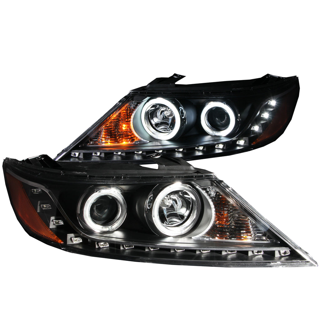 ANZO USA 111248 Projector Headlight Set w/Halo for Select Kia Sorento