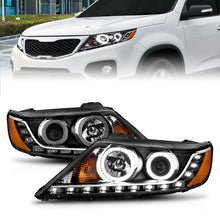 Load image into Gallery viewer, ANZO USA 111248 Projector Headlight Set w/Halo for Select Kia Sorento