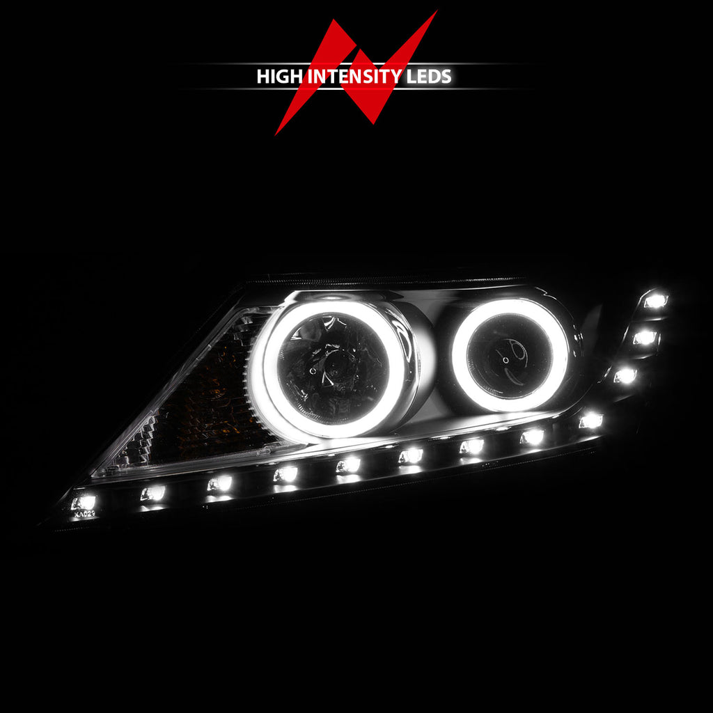 ANZO USA 111248 Projector Headlight Set w/Halo for Select Kia Sorento