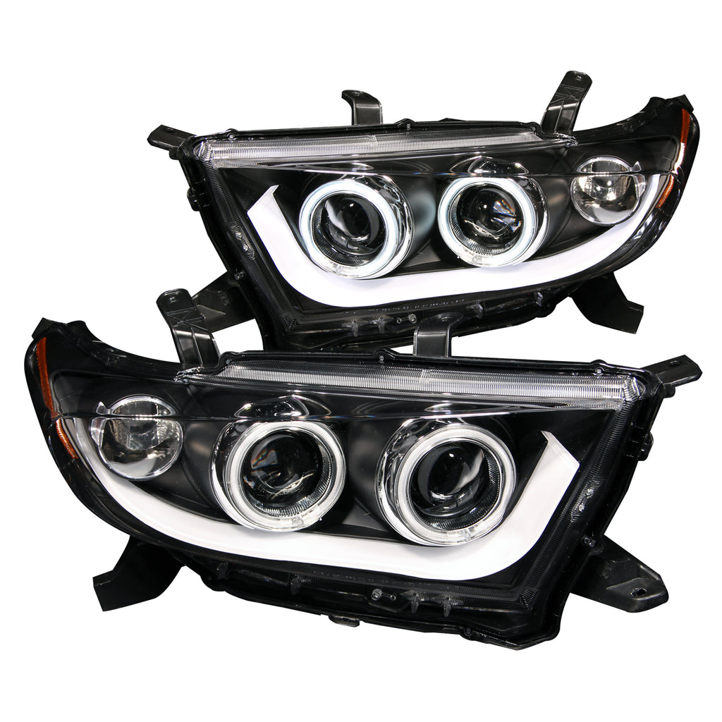 ANZO USA 111262 Projector Headlight Set w/Halo for Select Toyota Highlander