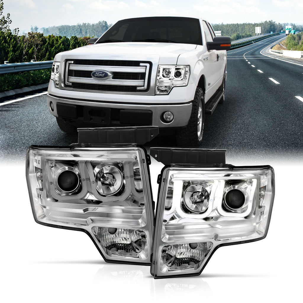 ANZO USA 111264 Projector Headlight Set for Select Ford F-150