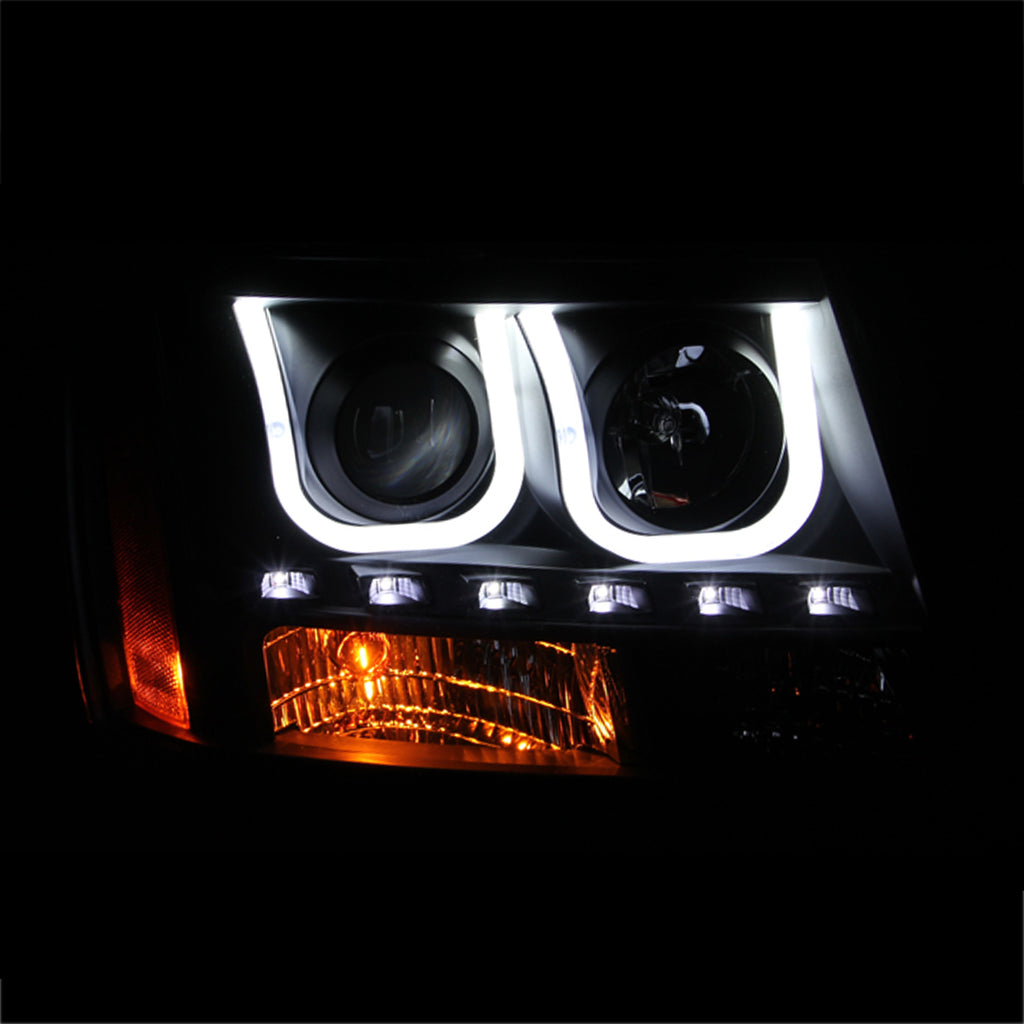 ANZO USA 111273 Projector Headlight Set for Select Chevrolet Avalanche, Chevrolet Suburban, Chevrolet Suburban 1500, Chevrolet Suburban 2500, Chevrolet Tahoe