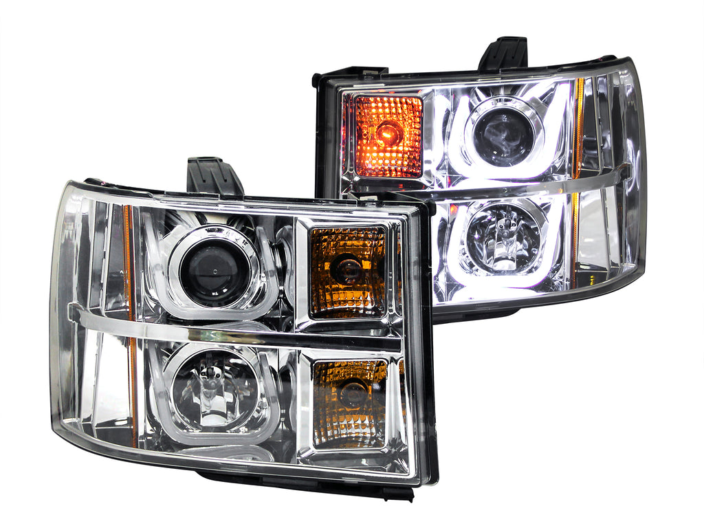 ANZO USA 111283 Projector Headlight Set for Select GMC Sierra 1500, GMC Sierra HD, GMC Sierra HD
