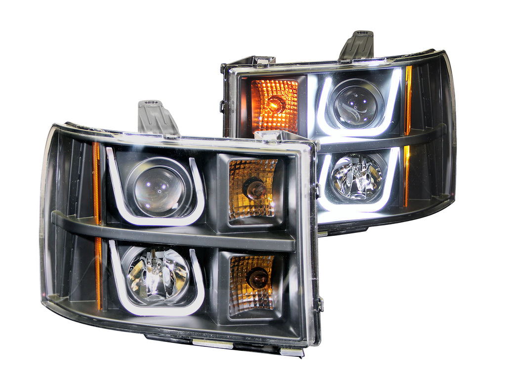 ANZO USA 111284 Projector Headlight Set for Select GMC Sierra 1500, GMC Sierra HD, GMC Sierra HD