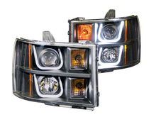 Load image into Gallery viewer, ANZO USA 111284 Projector Headlight Set for Select GMC Sierra 1500, GMC Sierra HD, GMC Sierra HD