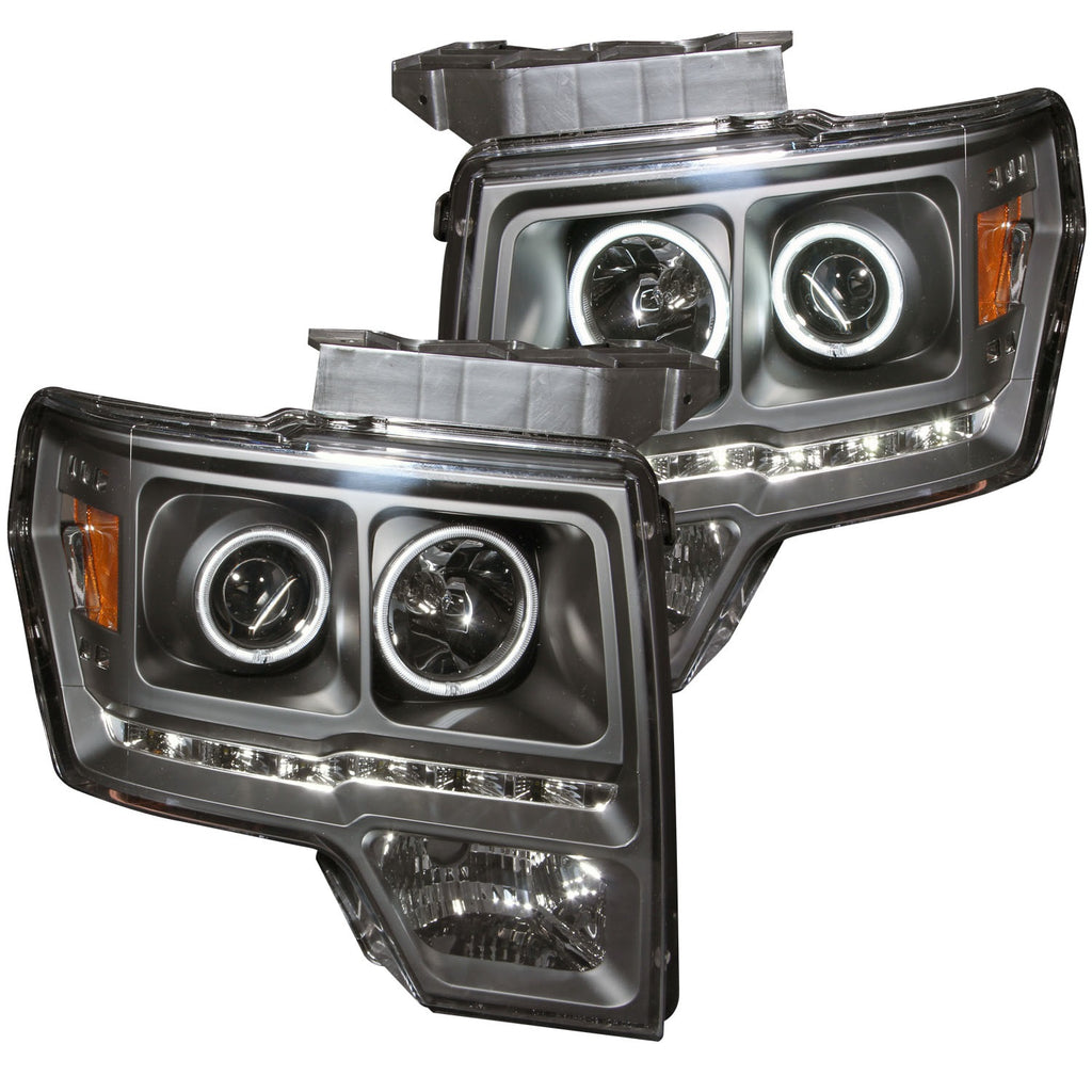 ANZO USA 111298 Projector Headlight Set w/Halo for Select Ford F-150