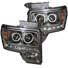 Load image into Gallery viewer, ANZO USA 111298 Projector Headlight Set w/Halo for Select Ford F-150