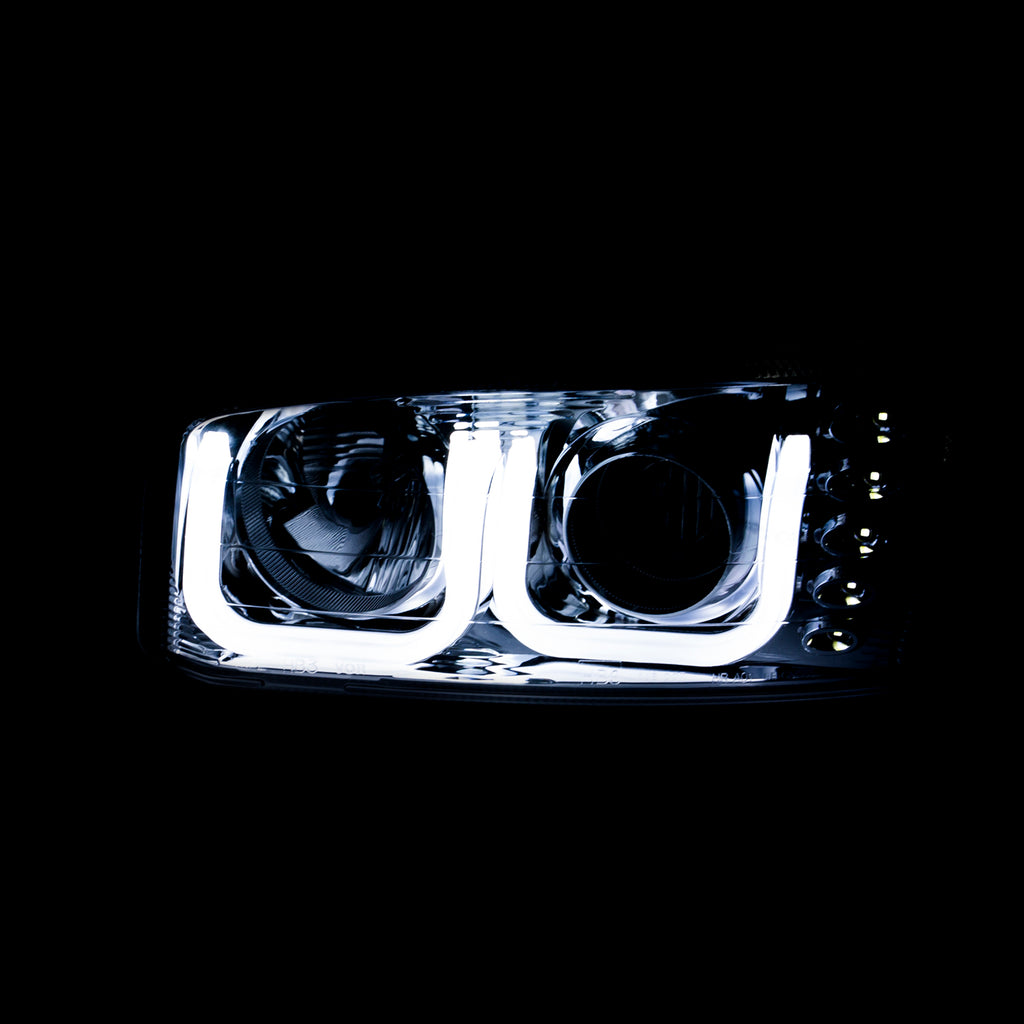 ANZO USA 111303 Projector Headlight Set for Select GMC Sierra 1500, GMC Sierra Classic, GMC Sierra HD, GMC Sierra HD Classic, GMC Sierra 2500, GMC Sierra HD, GMC Sierra HD Classic, GMC Sierra 3500, GMC Sierra Classic, GMC Yukon, GMC Yukon XL 1500, GMC