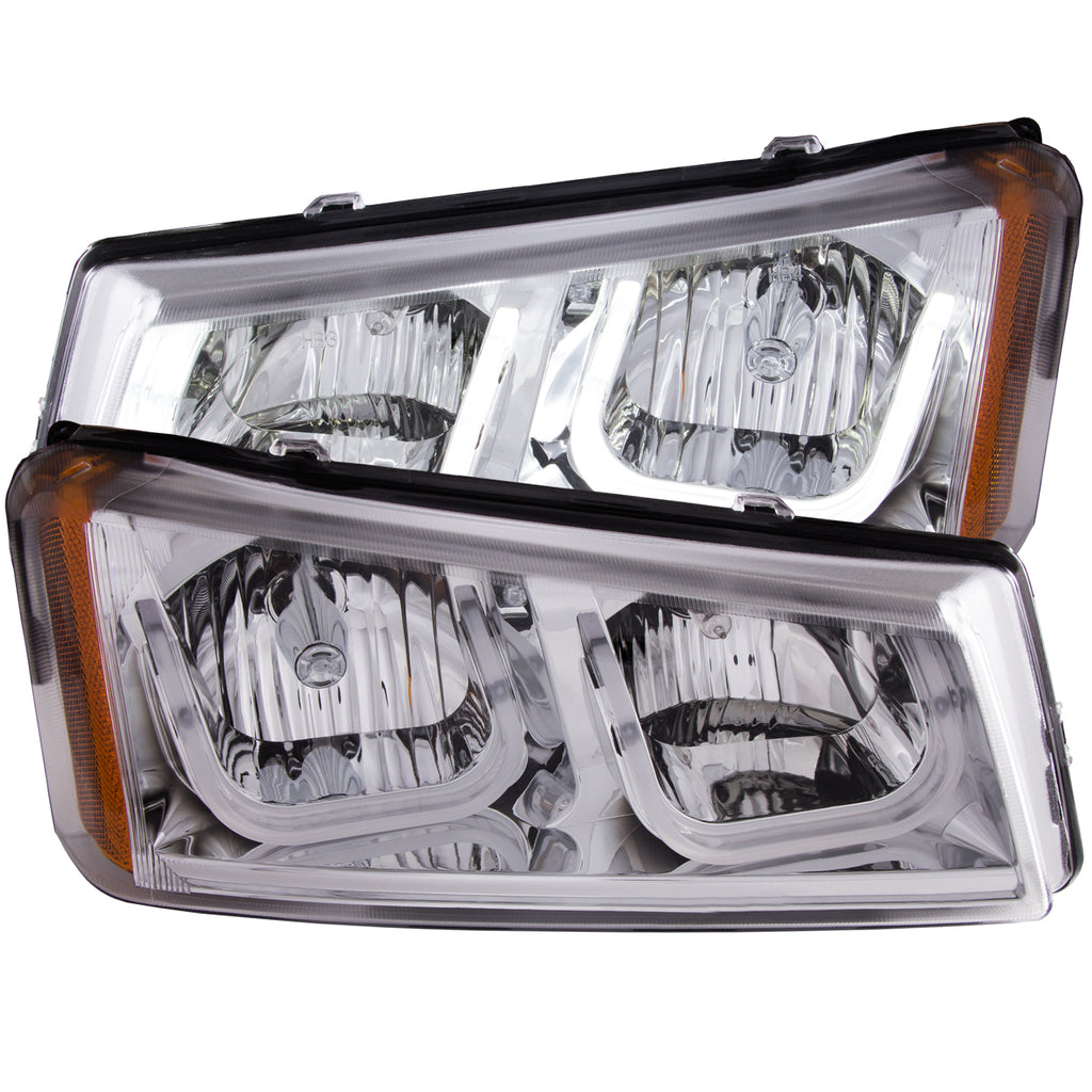 ANZO USA 111313 Projector Headlight Set for Select Chevrolet Avalanche 1500, Chevrolet Avalanche 2500, Chevrolet Silverado 1500, Chevrolet Silverado Classic, Chevrolet Silverado HD, Chevrolet Silverado HD Classic, Chevrolet Silverado 2500, Chevrolet