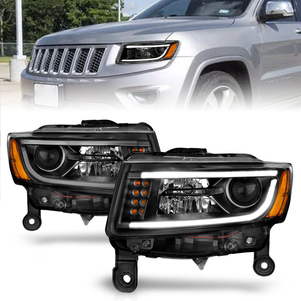 ANZO USA 111329 Projector Headlight Set for Select Jeep Grand Cherokee