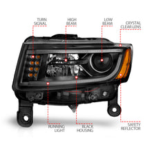 Load image into Gallery viewer, ANZO USA 111329 Projector Headlight Set for Select Jeep Grand Cherokee