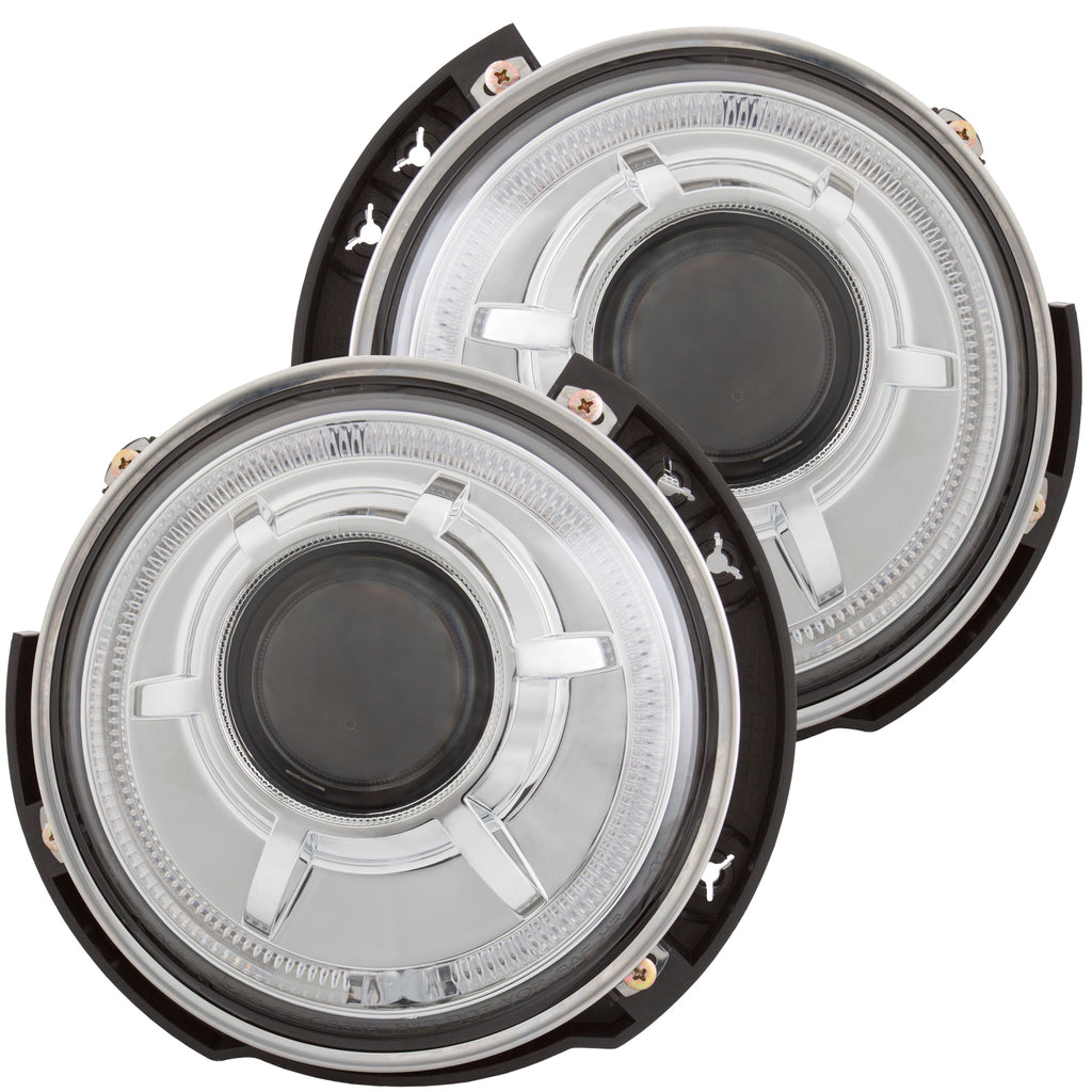 ANZO USA 111337 Projector Headlight Set for Select Jeep Wrangler