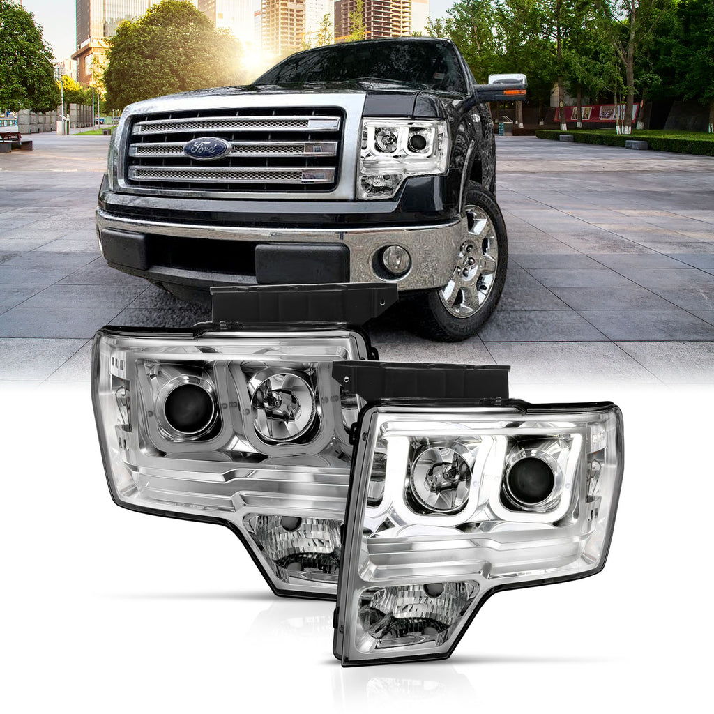 ANZO USA 111352 Projector Headlight Set for Select Ford F-150