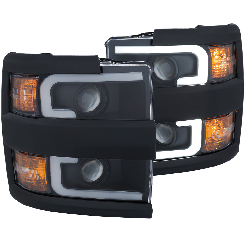 ANZO USA 111363 Projector Headlight Set for Select Chevrolet Silverado HD, Chevrolet Silverado HD