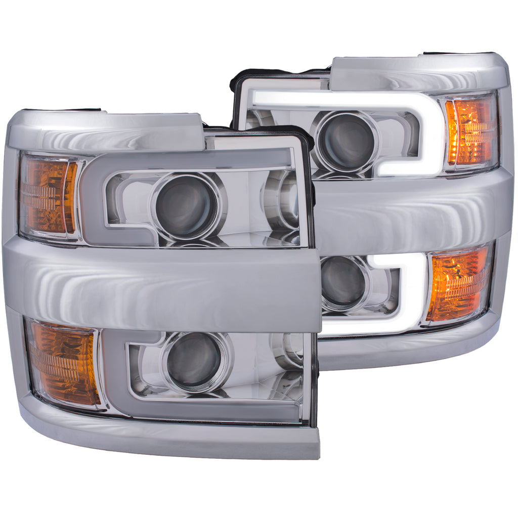 ANZO USA 111366 Projector Headlight Set for Select Chevrolet Silverado HD, Chevrolet Silverado HD
