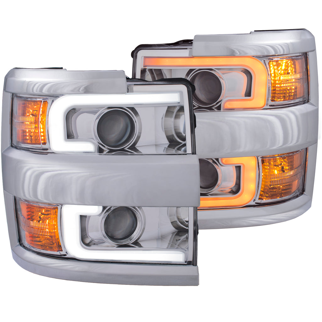 ANZO USA 111366 Projector Headlight Set for Select Chevrolet Silverado HD, Chevrolet Silverado HD
