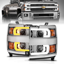 Load image into Gallery viewer, ANZO USA 111366 Projector Headlight Set for Select Chevrolet Silverado HD, Chevrolet Silverado HD
