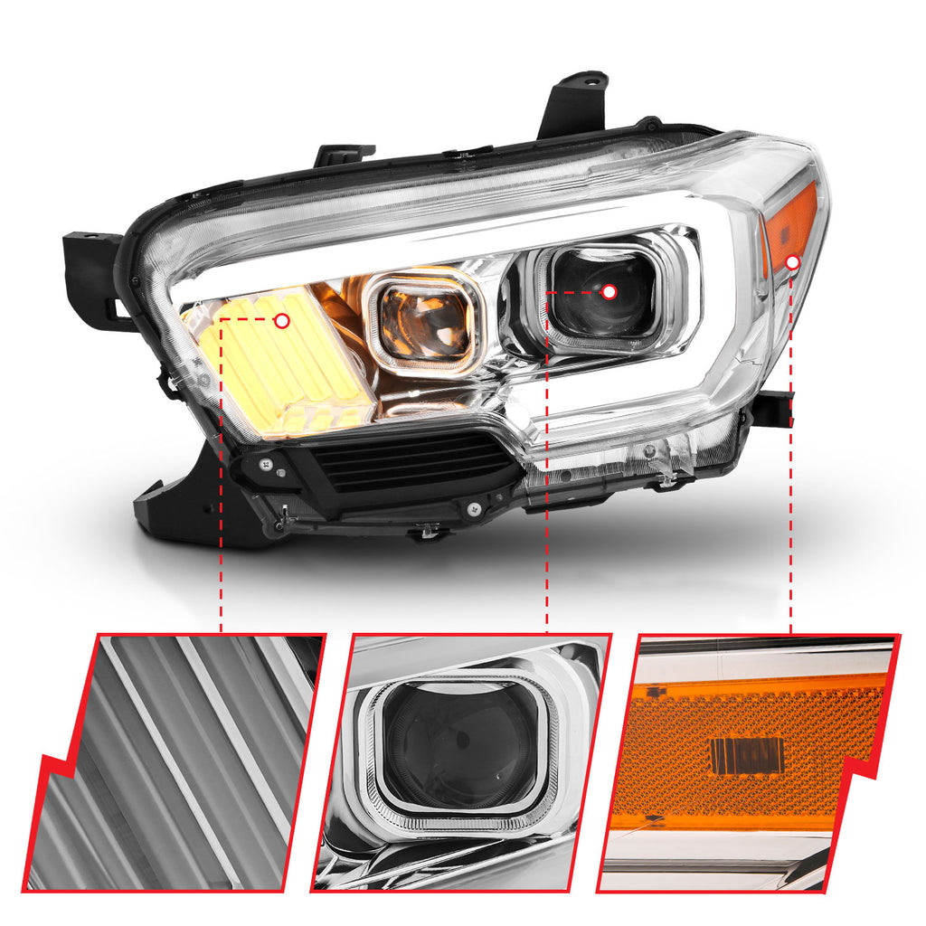 ANZO USA 111380 ANZO USA Projector Headlights for Select Toyota Tacoma