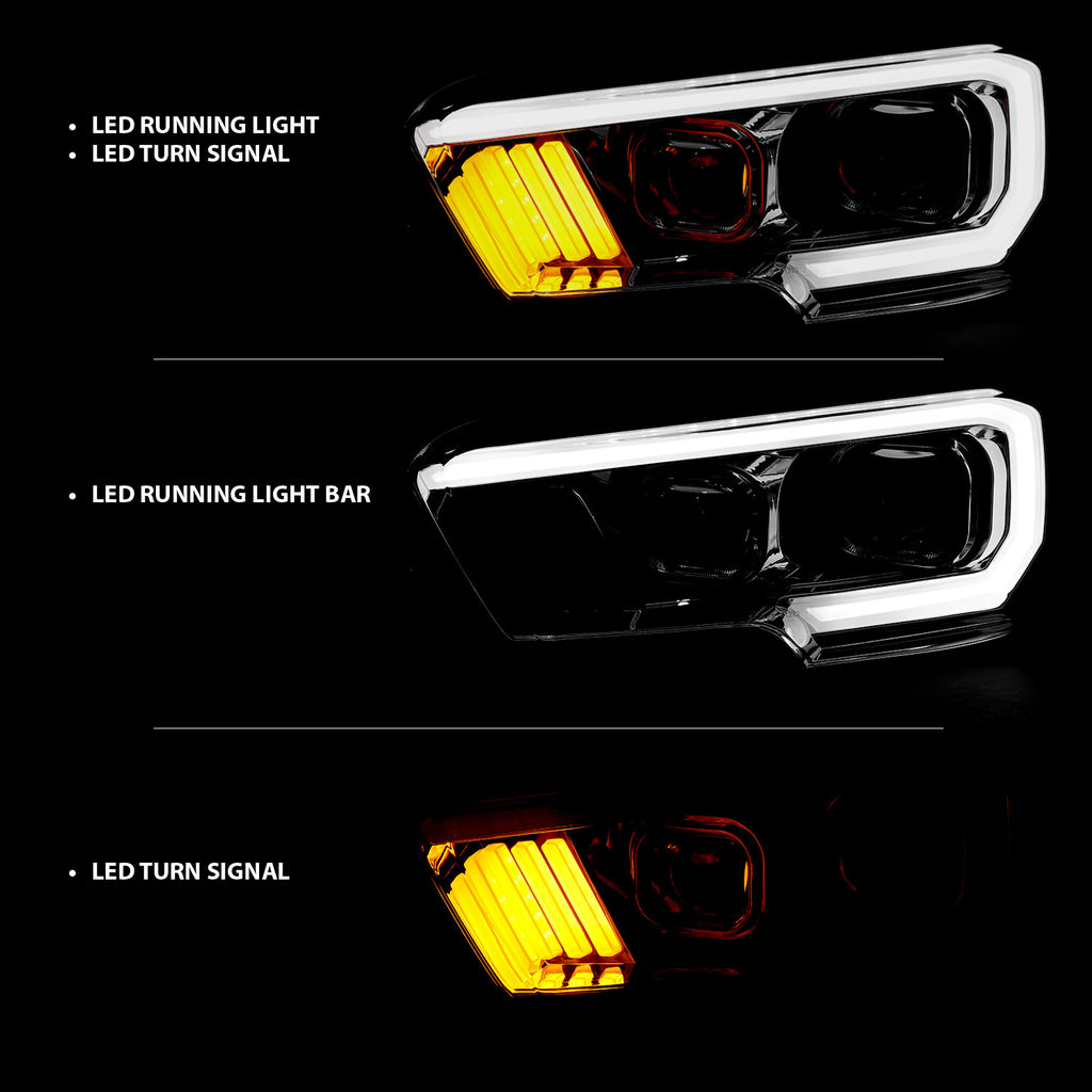 ANZO USA 111380 ANZO USA Projector Headlights for Select Toyota Tacoma