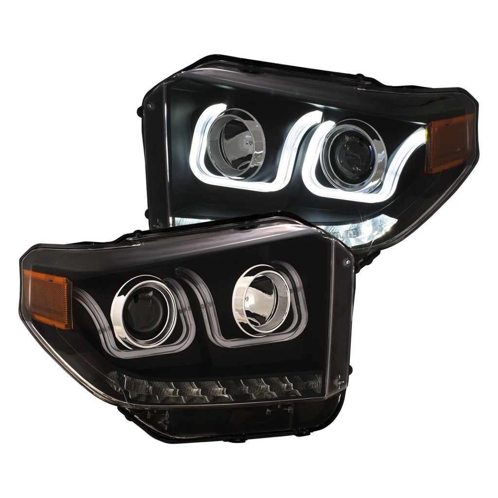 ANZO USA 111387 Projector Headlight Set for Select Toyota Tundra