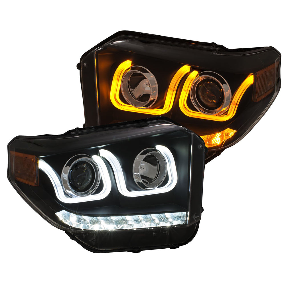 ANZO USA 111387 Projector Headlight Set for Select Toyota Tundra