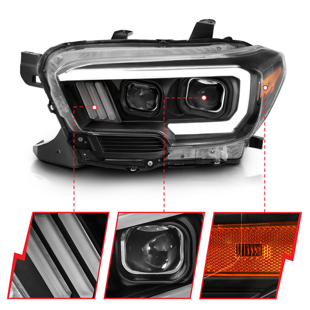ANZO USA 111396 ANZO USA Projector Headlights for Select Toyota Tacoma