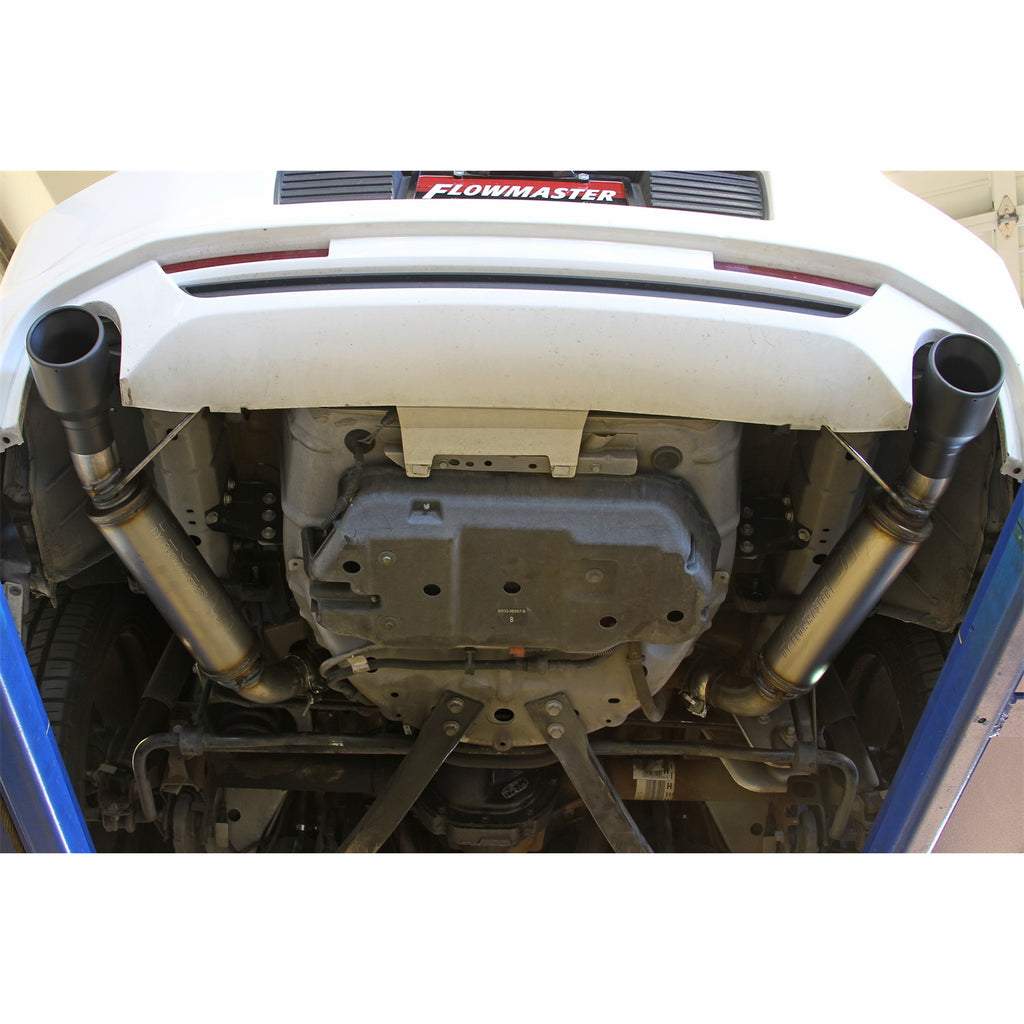1114-Mustang-Flowfx-Axleback-Exhaust-System-2.5In-Ss-4In-Black-Tips-Dual-Out-Rear