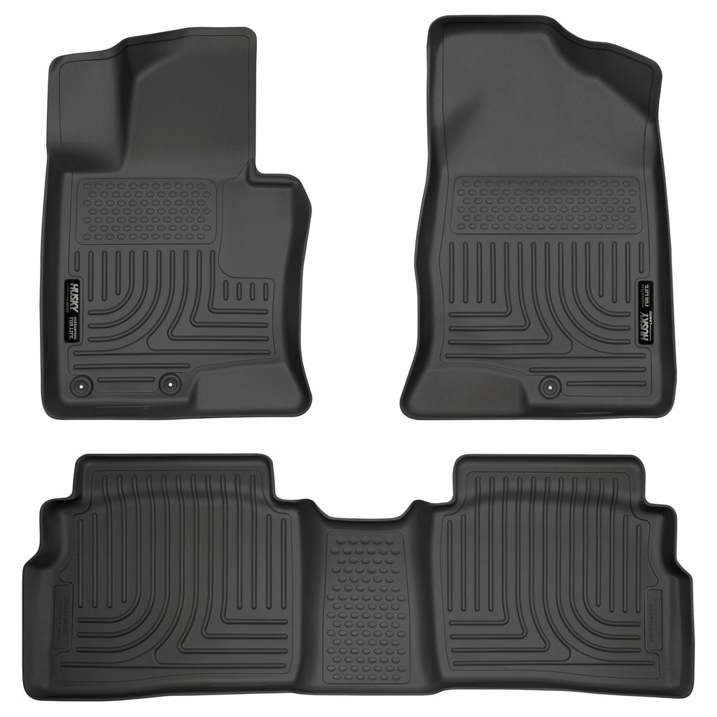 1114-Sonata-Front2Nd-Seat-Custom-Molded-Weatherbeater-Floor-Liners-Black