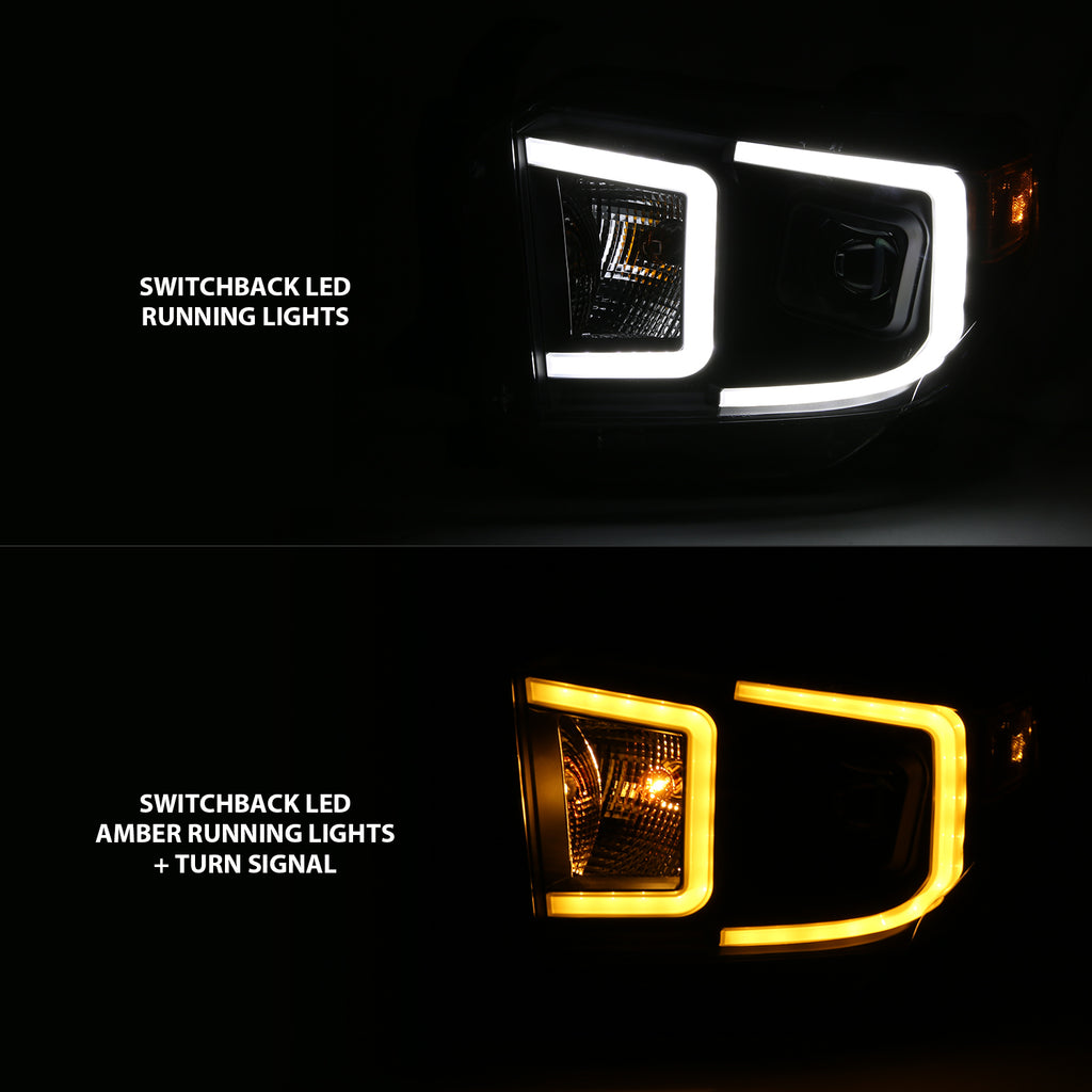 ANZO USA 111414 ANZO USA Projector Headlights for Select Toyota Tundra