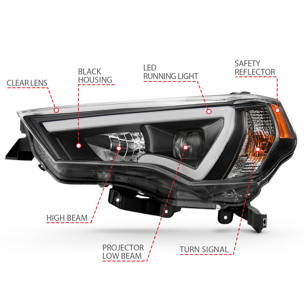 ANZO USA 111416 ANZO USA Projector Headlights for Select Toyota 4Runner