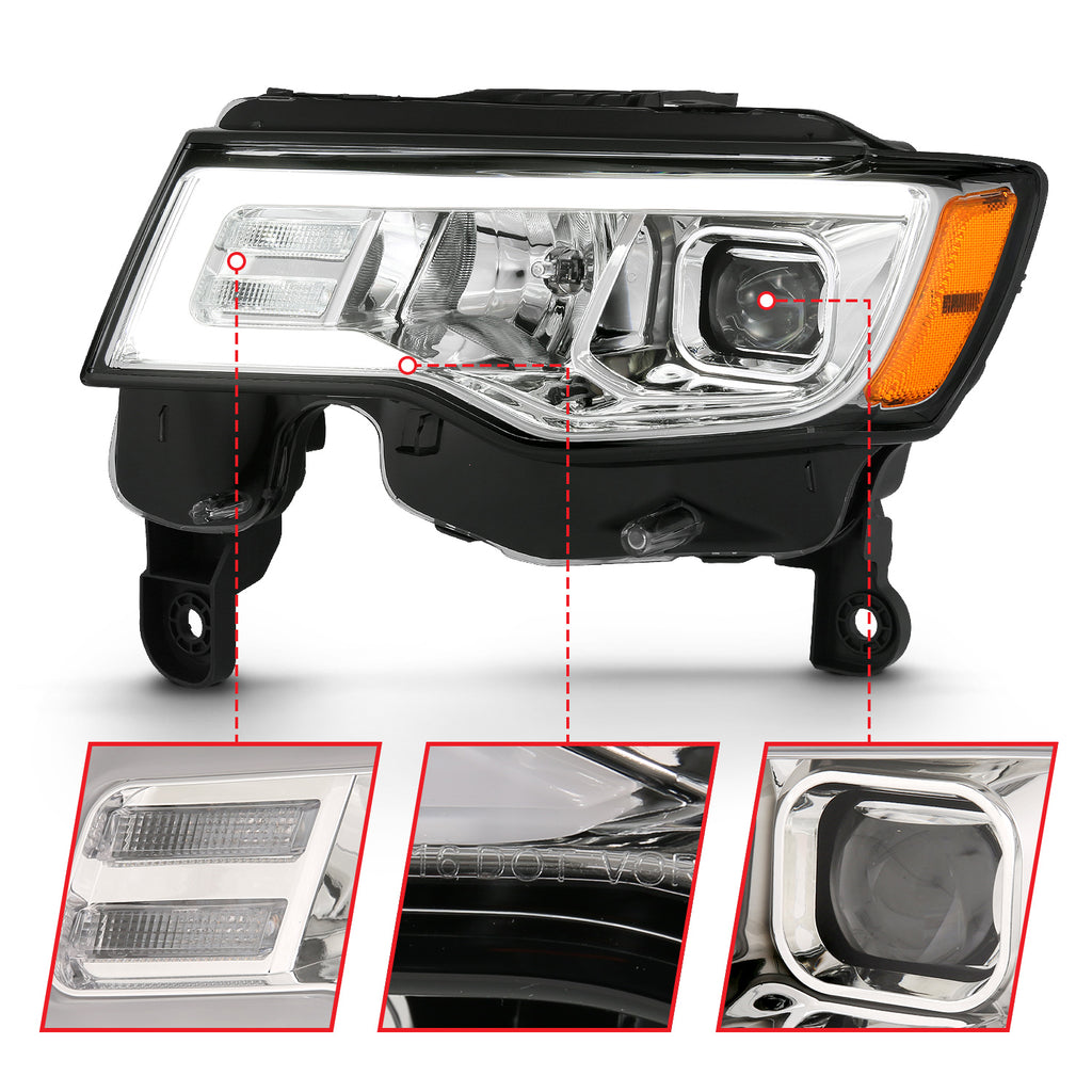 ANZO USA 111419 ANZO USA Projector Headlights for Select Jeep Grand Cherokee, Jeep Grand Cherokee WK