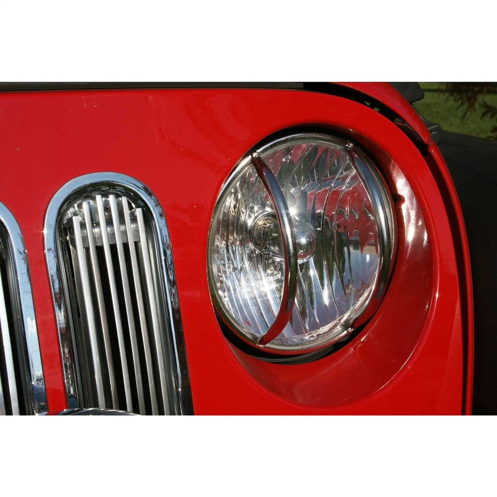 Rugged Ridge 11142.04 Euro Guard Kit Headlight Guard for Select Jeep Wrangler, Jeep Wrangler JK