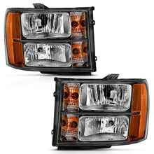 Load image into Gallery viewer, ANZO USA 111430 Crystal Headlights for Select GMC Sierra 1500, GMC Sierra HD, GMC Sierra HD