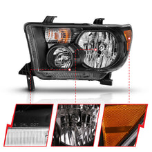 Load image into Gallery viewer, ANZO USA 111436 Crystal Headlights for Select Toyota Sequoia, Toyota Tundra