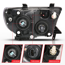 Load image into Gallery viewer, ANZO USA 111436 Crystal Headlights for Select Toyota Sequoia, Toyota Tundra