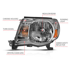 Load image into Gallery viewer, ANZO USA 111437 Crystal Headlights for Select Toyota Tacoma