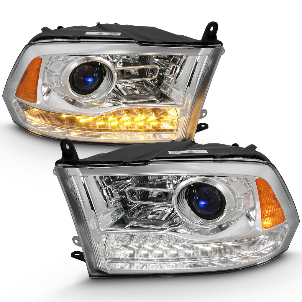 ANZO USA 111440 ANZO USA Projector Headlights W/ Halo for Select Dodge Ram 1500, Dodge Ram 2500, Dodge Ram 3500, Ram 1500, Ram Classic, Ram 2500, Ram