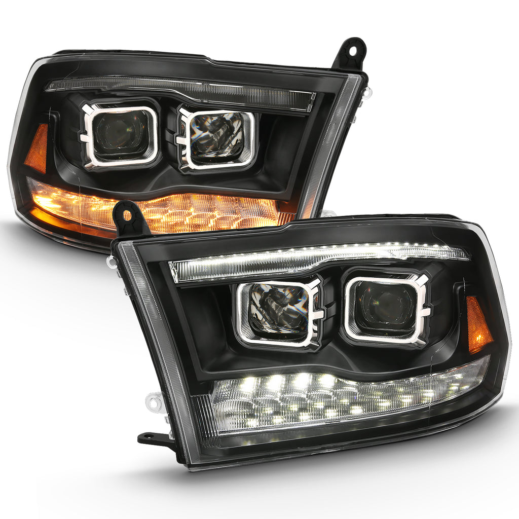 ANZO USA 111441 Projector Headlight for Select Dodge Ram 1500, Dodge Ram 2500, Dodge Ram 3500, Ram 1500, Ram Classic, Ram 2500, Ram
