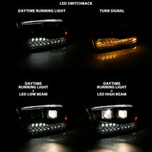 Load image into Gallery viewer, ANZO USA 111441 Projector Headlight for Select Dodge Ram 1500, Dodge Ram 2500, Dodge Ram 3500, Ram 1500, Ram Classic, Ram 2500, Ram