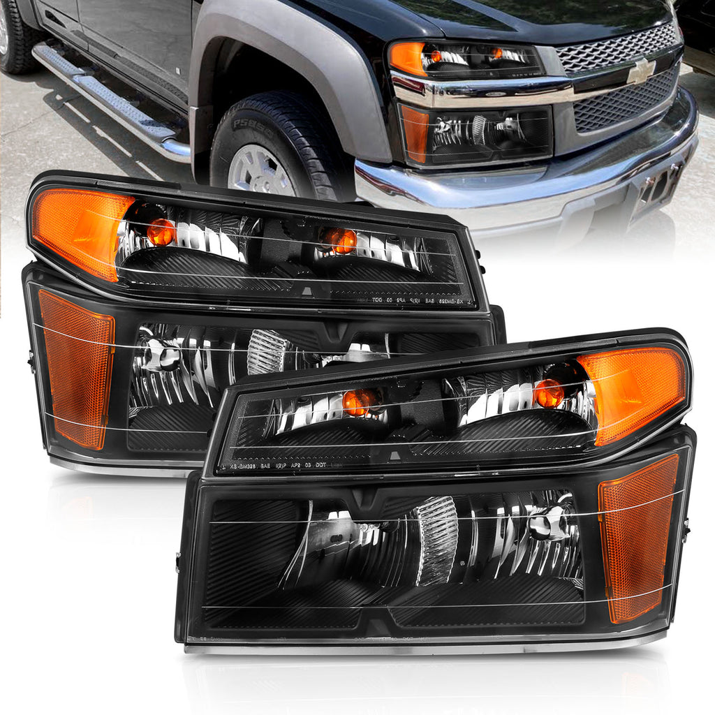 ANZO USA 111451 Crystal Headlight for Select GMC Canyon