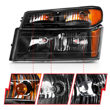 Load image into Gallery viewer, ANZO USA 111451 Crystal Headlight for Select GMC Canyon