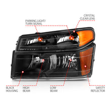 Load image into Gallery viewer, ANZO USA 111451 Crystal Headlight for Select GMC Canyon