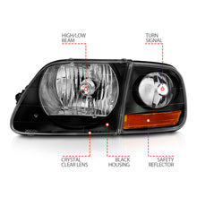 Load image into Gallery viewer, ANZO USA 111460 Crystal Headlight for Select Ford F-150