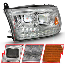Load image into Gallery viewer, ANZO USA 111465 LED Projector Headlights for Select Dodge Ram 1500, Dodge Ram 2500, Dodge Ram 3500, Ram 1500, Ram Classic, Ram 2500, Ram