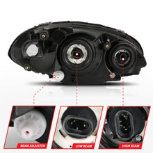 Load image into Gallery viewer, ANZO USA 111472 Crystal Headlights for Select Chrysler PT Cruiser
