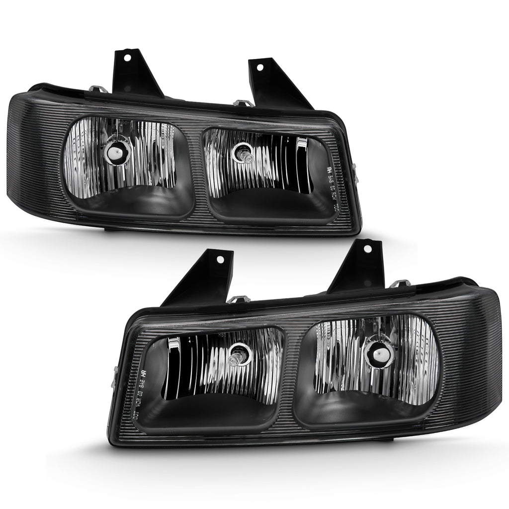 ANZO USA 111474 Crystal Headlights for Select Chevrolet Express 1500, Chevrolet Express 2500, Chevrolet Express 3500, GMC Savana 1500, GMC Savana 2500, GMC Savana