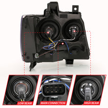 Load image into Gallery viewer, ANZO USA 111475 Crystal Headlights for Select Chevrolet Avalanche, Chevrolet Suburban, Chevrolet Suburban 1500, Chevrolet Suburban 2500, Chevrolet Tahoe