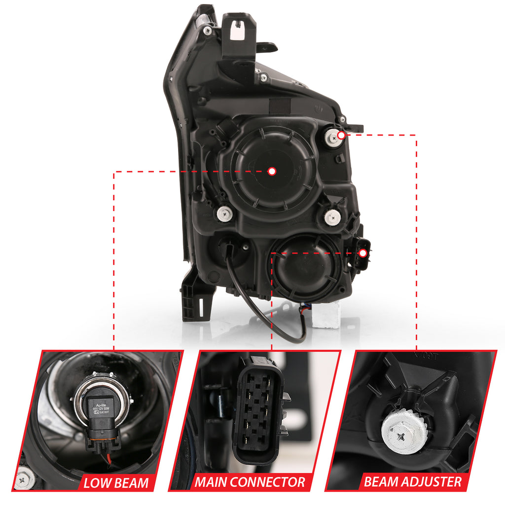 ANZO USA 111477 Projector Headlights for Select Cadillac SRX